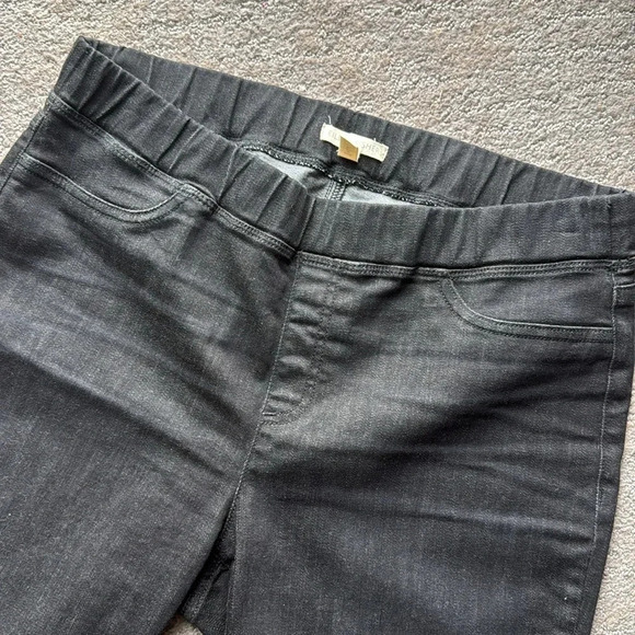Eileen Fisher Pull on Black Jeggins Organic Cotton Blend Size Medium EUC Womens - Picture 7 of 14